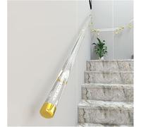 Mains courantes, Main Courante D'escalier Transparente En Acrylique, Kit De Support De Barre D'appui De Sécurité For Rampe En Cristal À Montage Mural Antidérapant(4m/13.1ft)