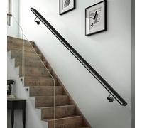 Mains courantes noires pour escaliers｜Garde-corps d'escalier industriels