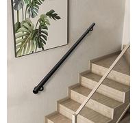 Mains courantes pour escaliers | Barre d'appui antidérapante Mains courantes en fer forgé pour escaliers intérieurs et extérieurs | Kit de barres d'appui murales(200cm)
