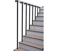 Mains Courantes pour Escaliers Intérieurs Barre D’Appui en Métal Noir Tuyau Industriel Rampe Murale Rampe en Fer Balustres, 30cm
