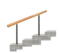 Mains Courantes pour Marches Extérieures, 3-4 Rampes D'escalier en Bois pour Marches Extérieures, Rampe D'escalier de Sécurité pour Portes de Terrasse, Porche en Béton, avec Kit D'installation ( Color