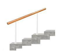 Mains Courantes pour Marches Extérieures, 3-4 Rampes D'escalier en Bois pour Marches Extérieures, Rampe D'escalier de Sécurité pour Portes de Terrasse, Porche en Béton, avec Kit D'installation ( Color