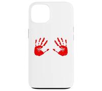Mains de Sang Empreinte de Main sanglante Coque pour iPhone 13