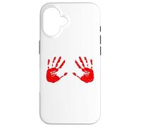 Mains de Sang Empreinte de Main sanglante Coque pour iPhone 16