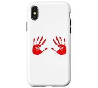 Mains de Sang Empreinte de Main sanglante Coque pour iPhone X/XS