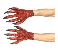 Smiffy's – Mains du diable – Latex rouge – Halloween et Carnaval