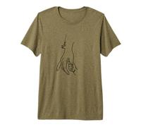 Mains Famille Mère Enfant Amour T-Shirt Haut de Gamme
