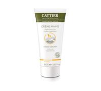 Mains intensément hydratées et protégées au quotidien avec CATTIER Crème Mains Sèches Argile Blanche et Huiles Végétales Bio, format 75mL - Lot de 3