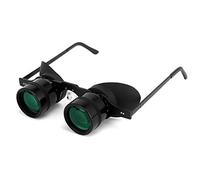 Mains Libres binoculaires Professionnels Lunettes pour la pêche, théâtre, Vue Voyant, Observation des Oiseaux, Sport,Opéra, TV, Mains Libres pour Adultes Lunettes Opéra Enfants (Vert Film Optique)