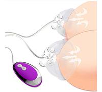 Mains libres électrique tire-lait masseur vibromasseur mamelon et bonnets de succion léchage de langue soutien-gorge stimulateur jouets sexuels agrandisseur amplificateur pour les femmes,Violet