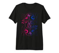 Mains Mystiques Bi avec Cristaux et Magie Lunaire T-Shirt Haut de Gamme