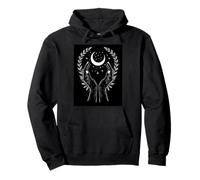 Mains mystiques, Nuit Lunaire, Touche Cosmique Sweat à Capuche