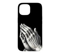 Mains priant à Dieu Religion chrétienne Foi Coque pour iPhone 15