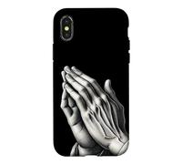 Mains priant à Dieu Religion chrétienne Foi Coque pour iPhone X/XS