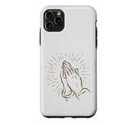 Mains priantes - Foi chrétienne et prière - Art de Ligne Coque pour iPhone 11 Pro Max