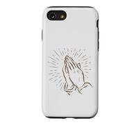 Mains priantes - Foi chrétienne et prière - Art de Ligne Coque pour iPhone SE (2020) / 7/8