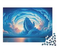 Mains prière célestes Puzzle 1000 Pièces Adulte en Carton Épais Et Robuste, Puzzle Brain Training Puzzle pour Une Activité Fuzzle Après L'école, Passion Nature Et Faune 52x38cm/1000pcs