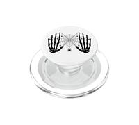 Mains squelettes Gothiques effrayantes drapées en Toile d'araignée et araignées PopSockets PopGrip pour MagSafe