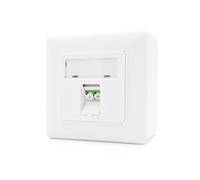 maintec 1 boîte de jonction à fibre optique duplex LC-APC/LC-APC - Montage en saillie - Convient pour FTTH - Blanc