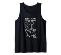 Maintenant, il Devient sérieux Joueur penché en Avant Débardeur