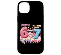 Maintenant J'Ai 6 Ans L'année Prochaine j'aurai 7 Ans Axolotl Ice Cream 67 Birthday Coque pour iPhone 14 Plus