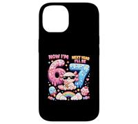 Maintenant, J'Ai 6 Ans L'année Prochaine, j'aurai 7 Ans Axolotl Ice Cream 67 Meme Bday Coque pour iPhone 14