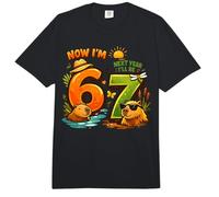 Maintenant, J'Ai 6 Ans L'année Prochaine, j'aurai 7 Ans Capybara, 67 Ans, garçons et Filles Comfort Colors Adult Heavyweight T-Shirt