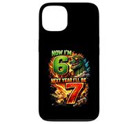 Maintenant J'Ai 6 Ans L'année Prochaine j'aurai 7 Ans Kaiju 67 Meme Kids Birthday Coque pour iPhone 13