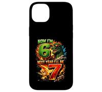 Maintenant J'Ai 6 Ans L'année Prochaine j'aurai 7 Ans Kaiju 67 Meme Kids Birthday Coque pour iPhone 14 Plus