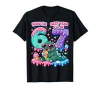 Maintenant J'Ai 6 Ans L'année Prochaine j'aurai 7 Ans Kaiju Ice Cream 67 Meme Bday T-Shirt