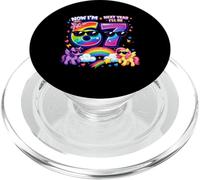 Maintenant J'Ai 6 Ans L'année Prochaine j'aurai 7 Ans Rainbow Unicorn 67 Meme Bday PopSockets PopGrip pour MagSafe