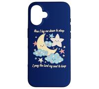 Maintenant, Je m'allonge à Sleep Prayer Cute Catholic Coque pour iPhone 16