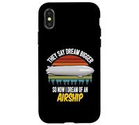 Maintenant Je rêve d'un dirigeable Zeppelin Blimp Skyship Coque pour iPhone X/XS