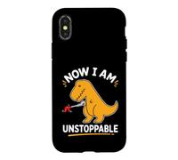 Maintenant, Je suis Un T-Rex Jaune imparable et drôle Coque pour iPhone X/XS