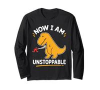 Maintenant, Je suis Un T-Rex Jaune imparable et drôle Manche Longue