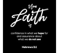 maintenant la foi est la confiance en ce qu'on espère Stickers muraux en vinyle 54.6x63.4cm Ne se décolle pas Blanc