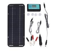 Mainteneur de chargeur de batterie solaire imperméable 12 V/24 V - 20 W | Panneau solaire pour batteries de voiture, marine et RV, fonctionne avec des batteries au gel, EFB, AGM