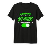 Maintenir Le statut chez Green Scrum Master Project Management T-Shirt Haut de Gamme