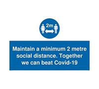 Maintenir une distance minimum de 2 mètres. Together we can beat Covid-19