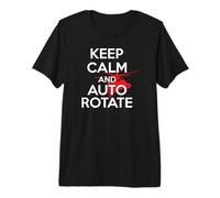 Maintien du Calme et Rotation Automatique du Pilote d'hélicoptère T-Shirt Haut de Gamme