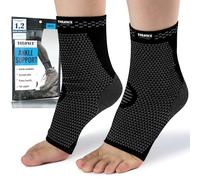 Maintient Cheville [2 Pièces], Attelle Cheville, Respirantes Antidérapant Compression Chevillère, Pour soulage la douleurs articulaires, Cheville Entorse, Course, Récupération, Sport -L