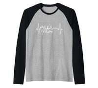 Mainz Skyline Battement de Cœur Allemagne J'aime Mayence Manche Raglan
