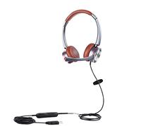 Mairdi Casque USB avec Microphone antibruit, Casque stéréo PC pour Ordinateur, Bureau, Centre d'appel, conférence téléphonique, Skype Teams, Voix, softphone Chat, Pro Mic pour Dragon Nuance