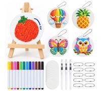 MAIRIE 3D Magic Puffy Paint pour Enfants,Kit de Peinture 3DMagique enRelief | Inclure 12 Marqueurs Couleurs,10 Mousse Peinture Gonflante,3 Stylos à Eau en Relief pour Vos Loisirs Créatifs