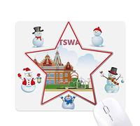 mairie botswana le bonhomme de neige étoile tapis de souris