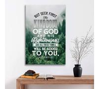 Mais cherchez d'abord le royaume de Dieu Matthieu 6:33 Art mural sur toile