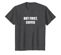 mais d'abord, Le café T-Shirt, Enfant, Chiné Foncé, 8 Ans