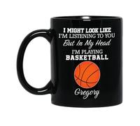 Mais Dans Ma Tête, Je Joue Au Basket. Mug Unique Tasse À Thé Drôle Tasse À Café Cadeau Mignon Pour Bureau Pâques Collègue 330ml