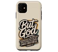 mais Dieu, Alors Que Nous étions Encore pécheurs, Christ est Mort (Romains 5:8) Coque pour iPhone 11