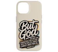 mais Dieu, Alors Que Nous étions Encore pécheurs, Christ est Mort (Romains 5:8) Coque pour iPhone 14
